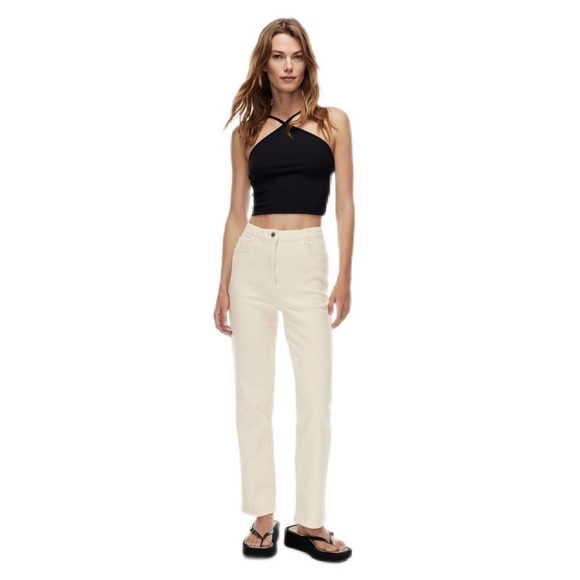 NWT Wilfred |  Free The Melin Pant High-Waisted Twill Pants Size 12 Short - Picture 2 of 10